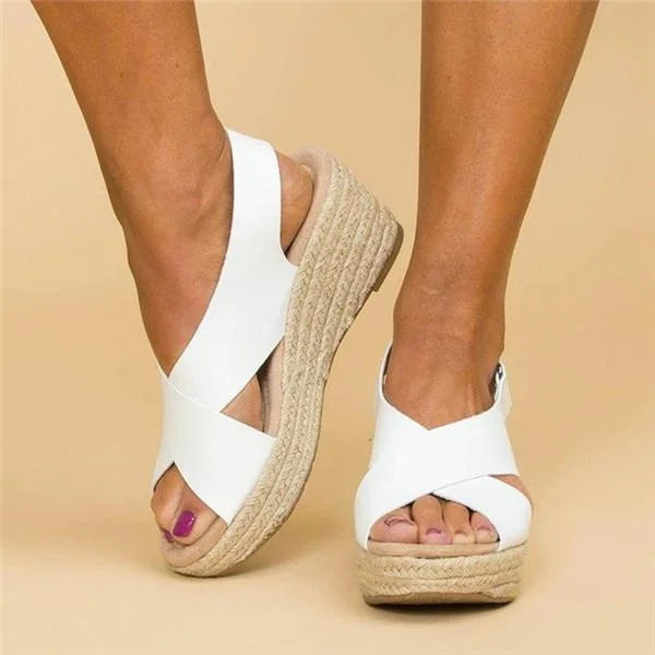 Taupe Women’s Espadrilles with Wedge Heel and Breathable Lightweight Design