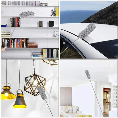 Telescopic Duster with Extendable Reach and Washable Design