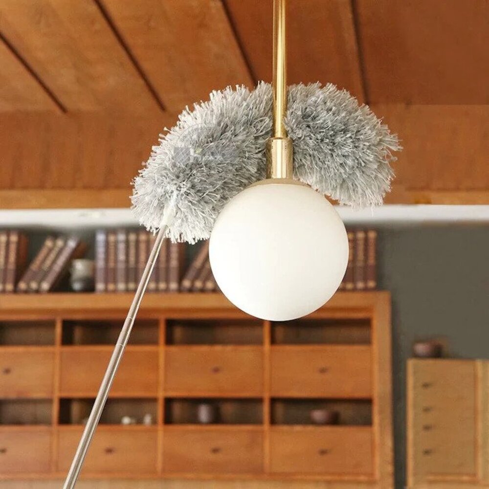 Telescopic Duster with Extendable Reach and Washable Design