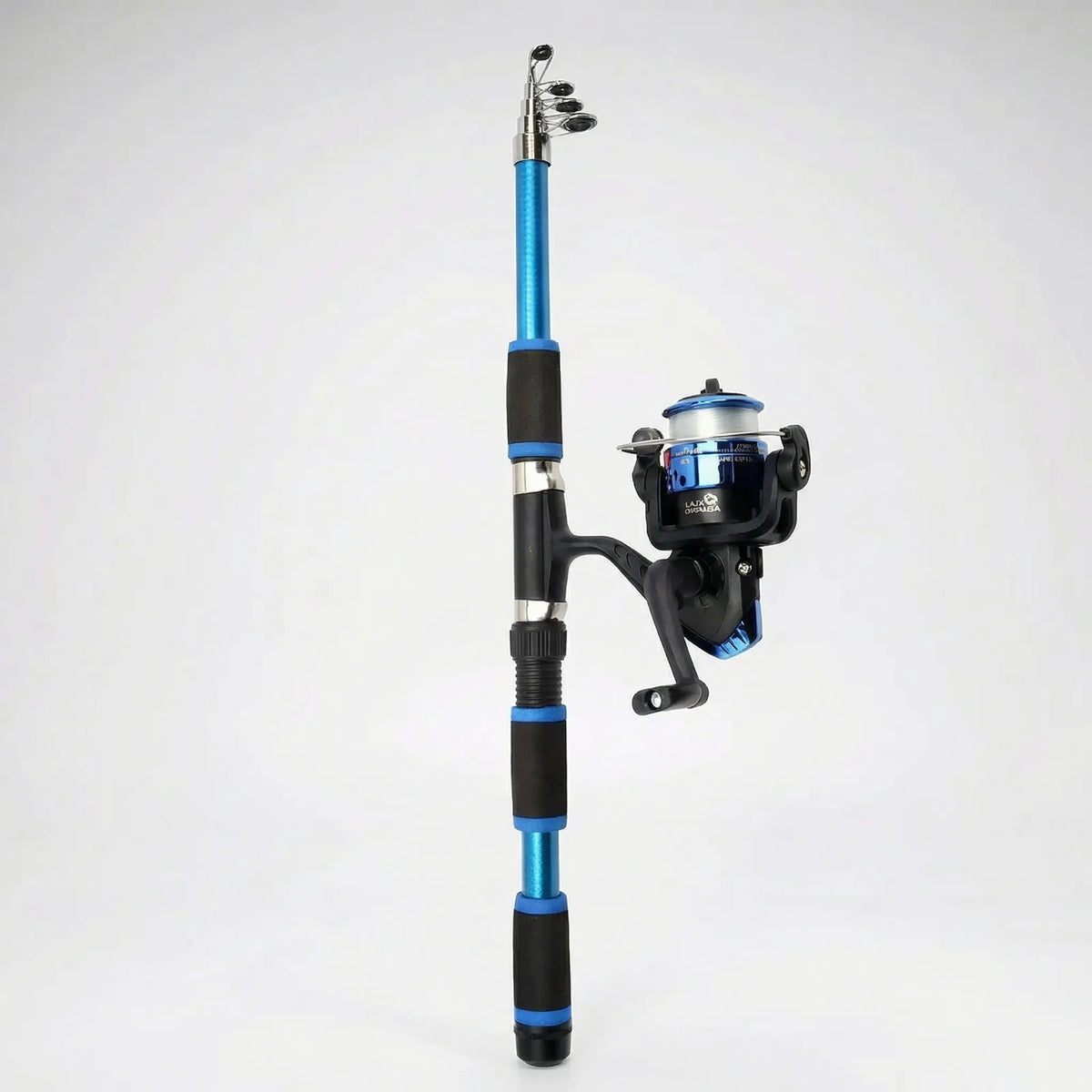 Telescopic Travel Fishing Rod Set with Spinning Reel Baits and Hooks