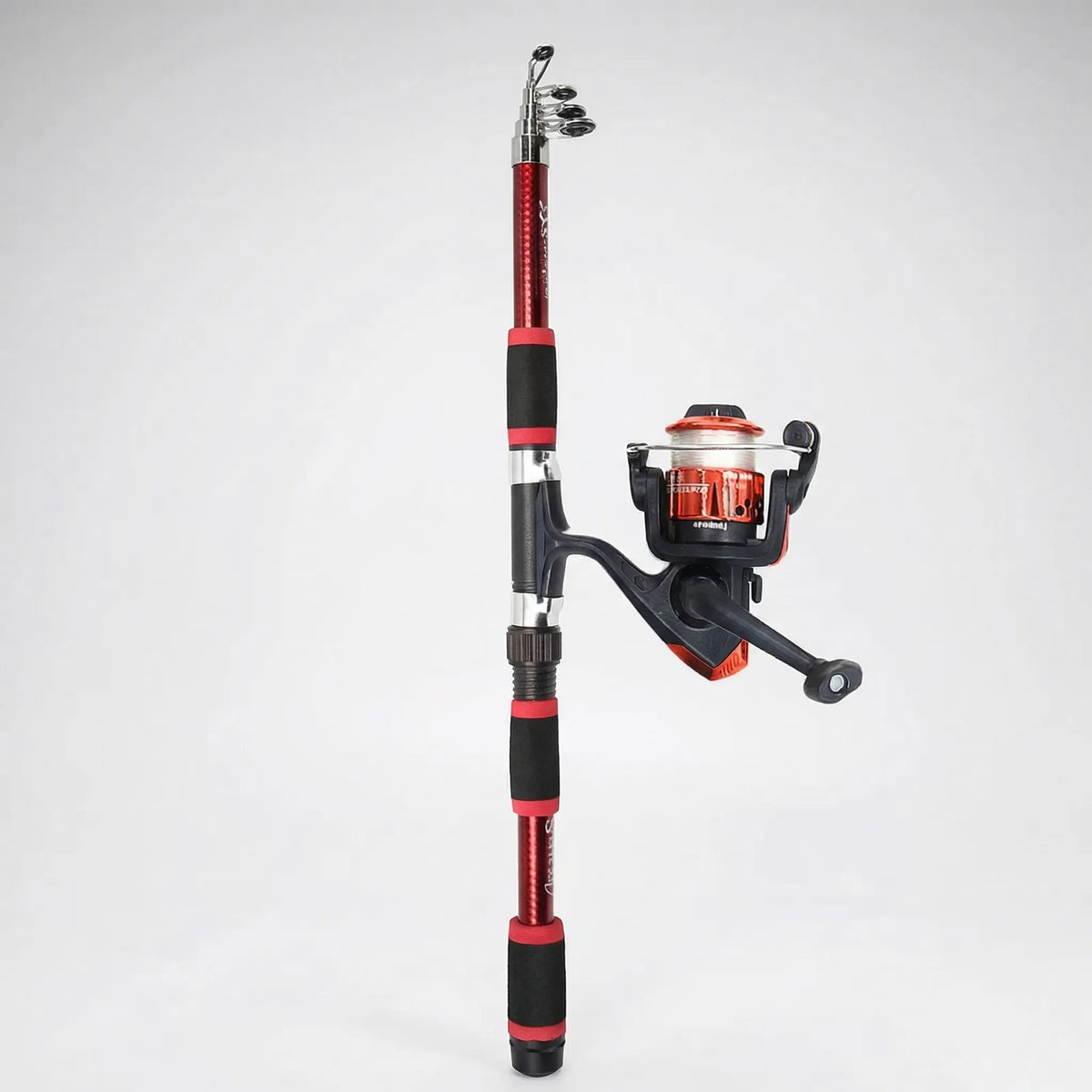Telescopic Travel Fishing Rod Set with Spinning Reel Baits and Hooks