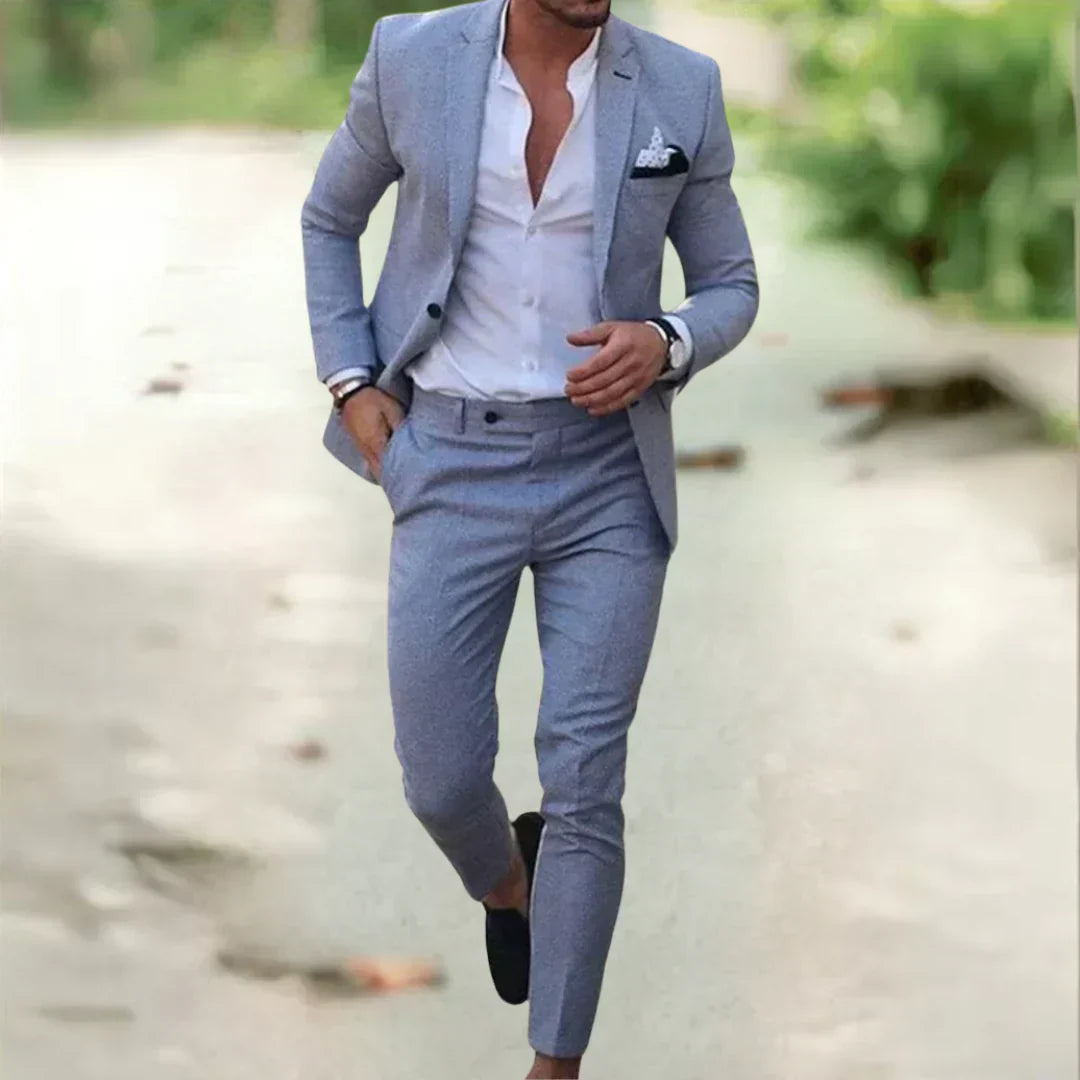 Thorne Modern Tailored Suit Elegant Formal Jacket and Trousers Set