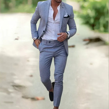 Thorne Modern Tailored Suit Elegant Formal Jacket and Trousers Set