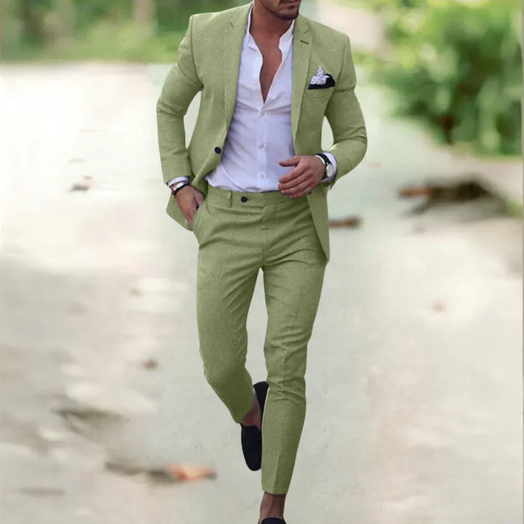 Thorne Modern Tailored Suit Elegant Formal Jacket and Trousers Set