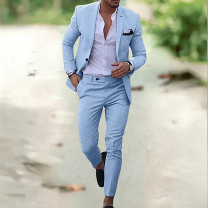 Thorne Modern Tailored Suit Elegant Formal Jacket and Trousers Set