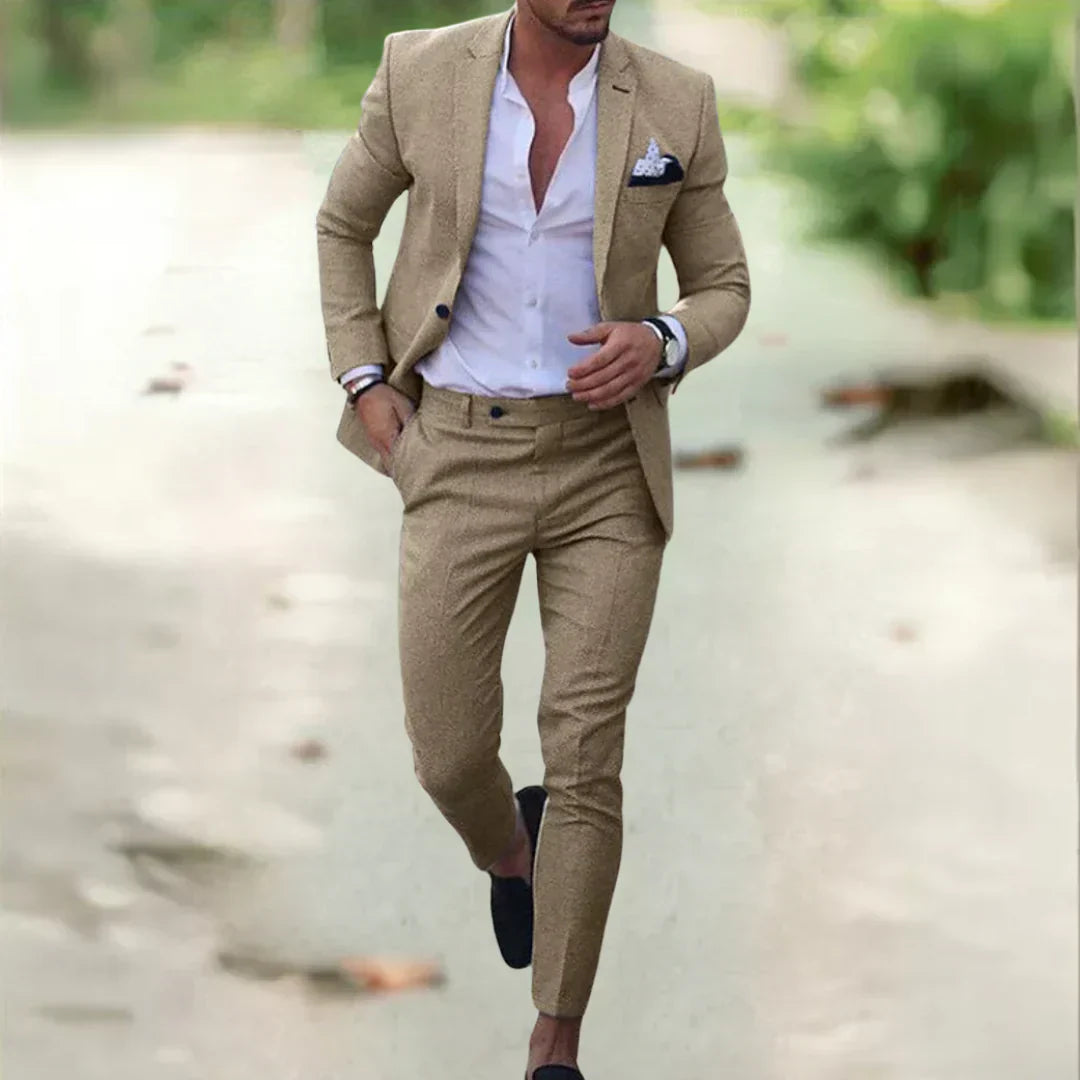 Thorne Modern Tailored Suit Elegant Formal Jacket and Trousers Set