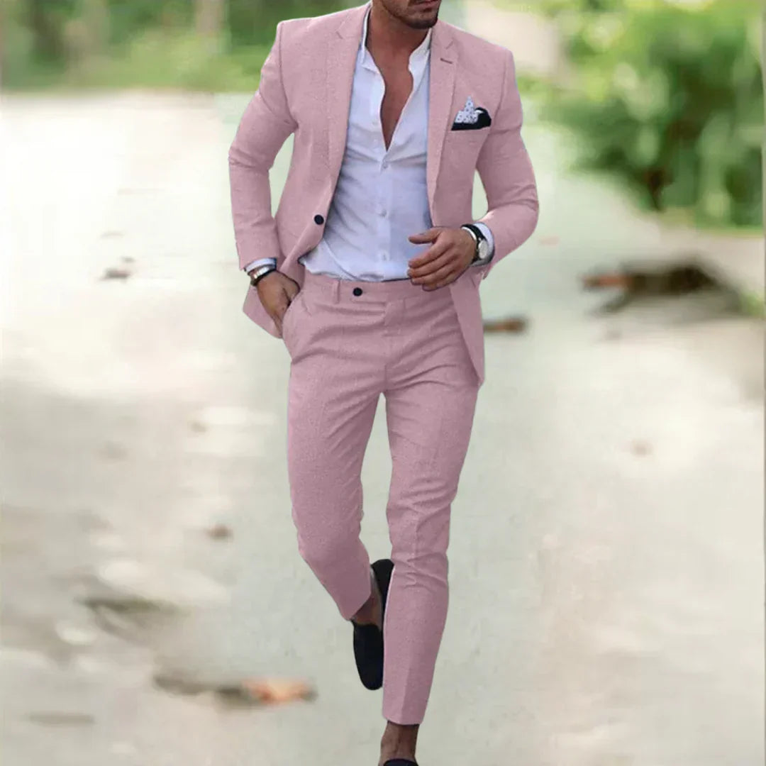 Thorne Modern Tailored Suit Elegant Formal Jacket and Trousers Set