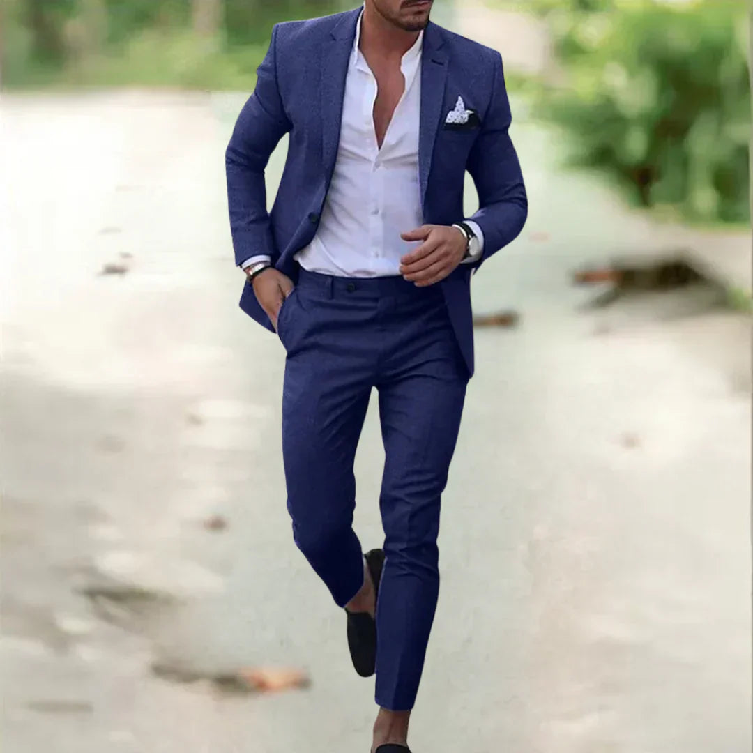 Thorne Modern Tailored Suit Elegant Formal Jacket and Trousers Set