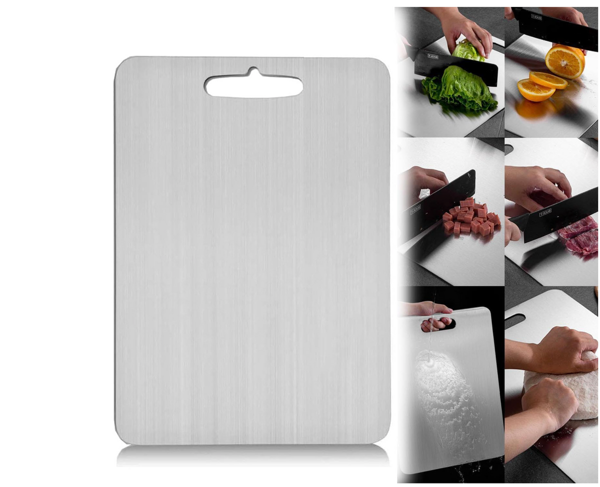 Titanium Cutting Board with Scratch-Resistant and Non-Porous Surface