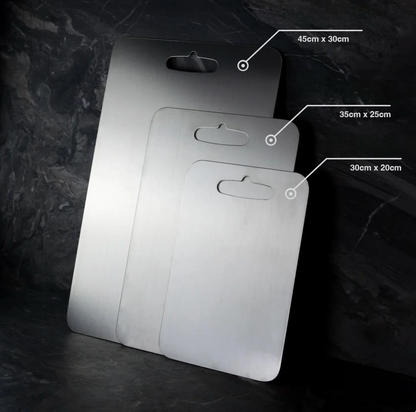 Titanium Cutting Board with Scratch-Resistant and Non-Porous Surface