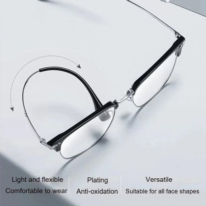 Titanium Reading Glasses with Matte Frame for Computer Use