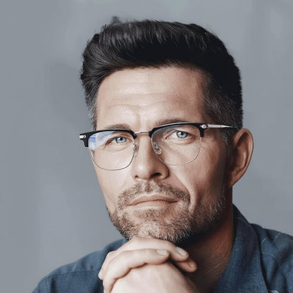 Titanium Reading Glasses with Matte Frame for Computer Use
