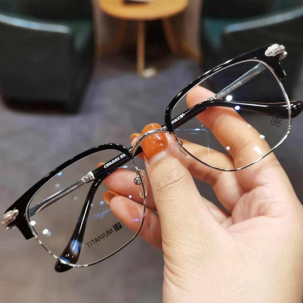 Titanium Reading Glasses with Matte Frame for Computer Use