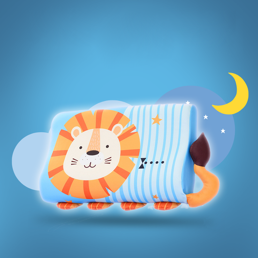 Toddler Sensory Pillow with Textured Animal Details