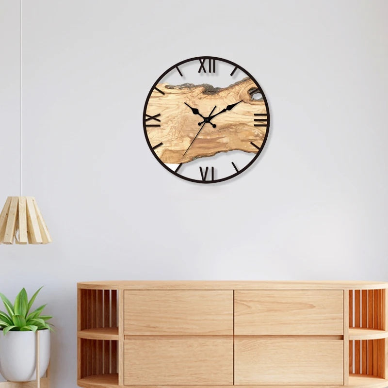 Transparent Acrylic Wall Clock with Clear Dial and Silent Movement