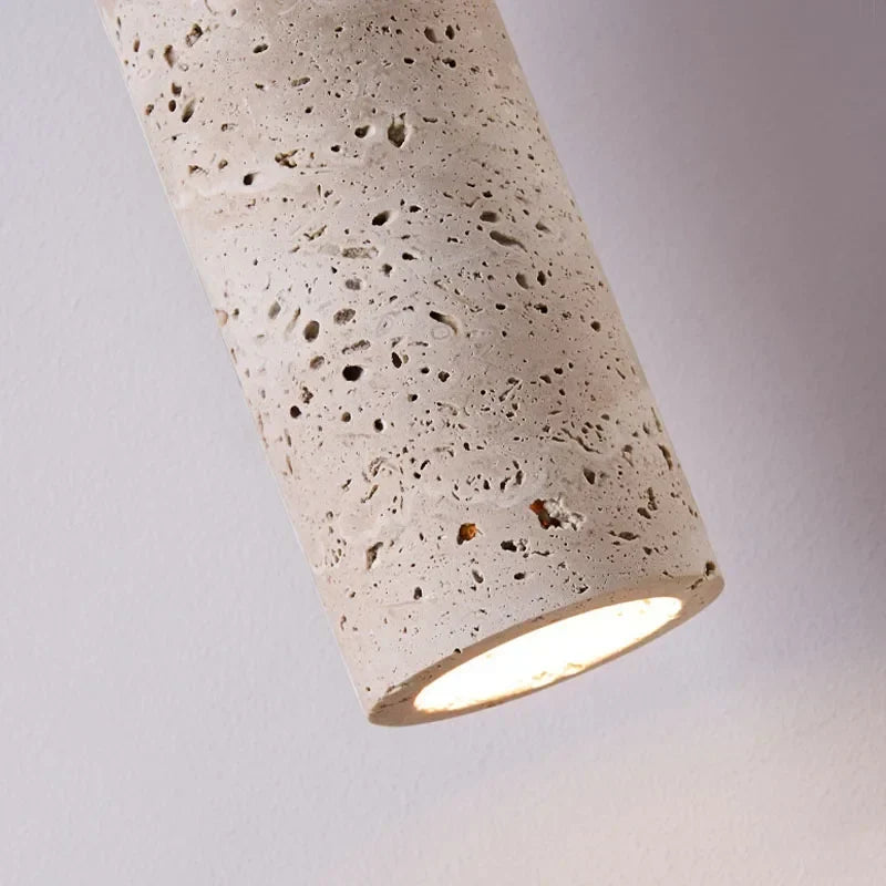 Travertine Wood Pendant LightTravertine Wood Pendant Light