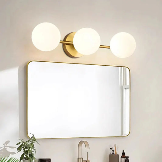 Triple Globe Glass Wall Sconce