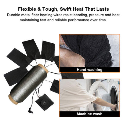 USB Heated Yoga Mat with Five Heating Zones and Adjustable Temperature