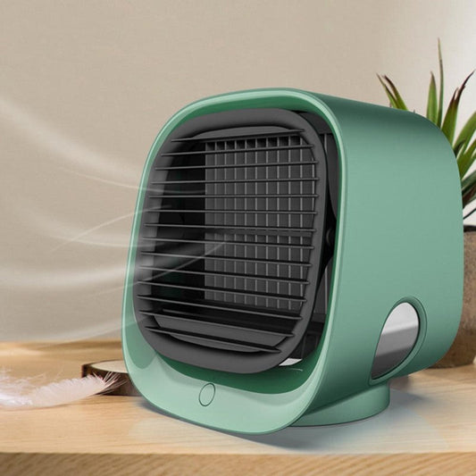 Mini enfriador de aire y humidificador USB con luz ambiental LED