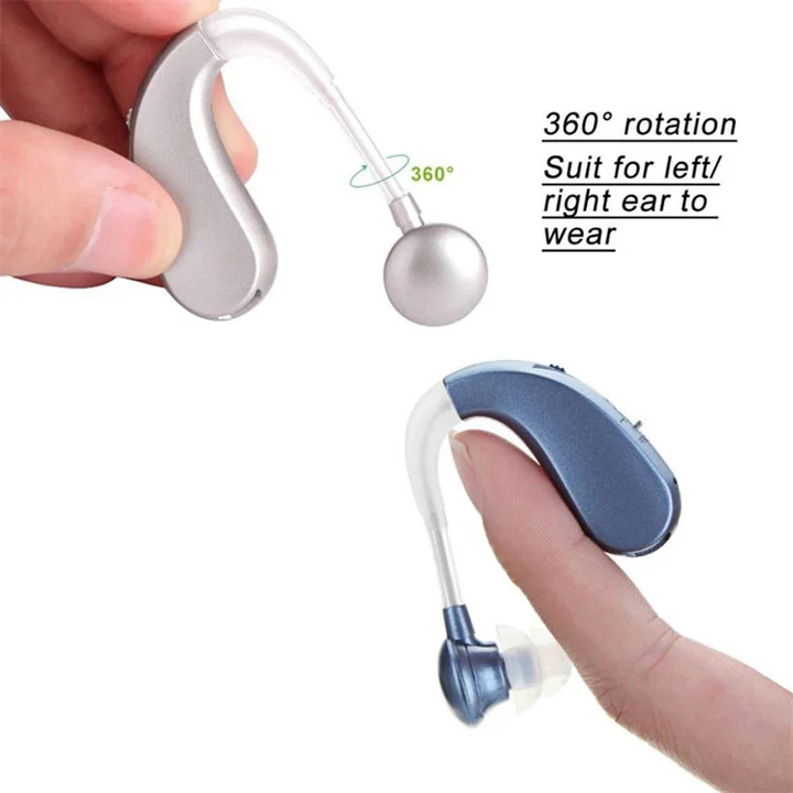 USB Rechargeable Bluetooth Hearing Aid with Noise Suppression