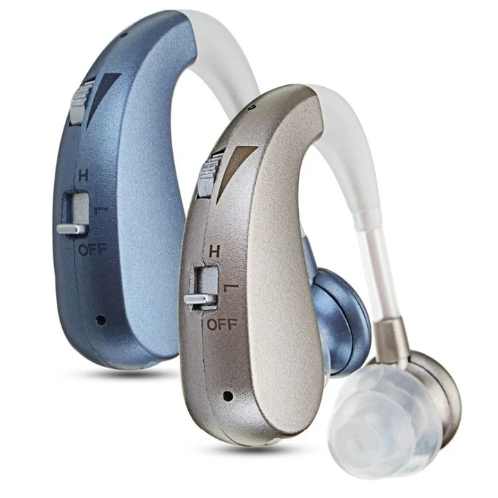USB Rechargeable Bluetooth Hearing Aid with Noise Suppression