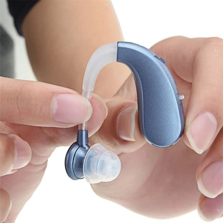 USB Rechargeable Bluetooth Hearing Aid with Noise Suppression
