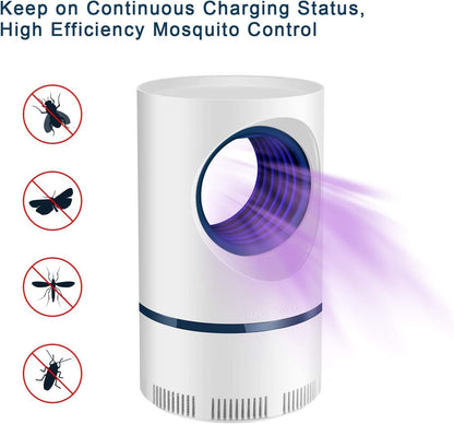 UV Mosquito and Fly Trap with 365nm Light and Vacuum Suction
