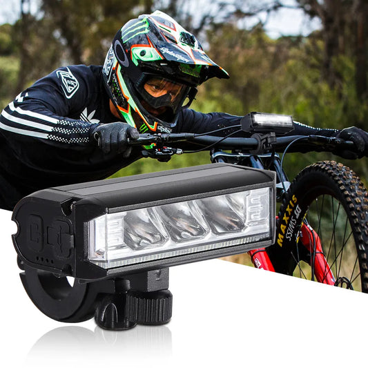 Luz LED ultrabrillante para bicicleta con modos ajustables y diseño impermeable