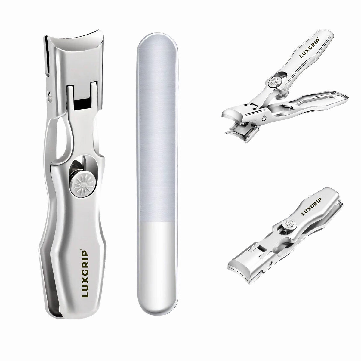 Ultra-Sharp Nail Clippers with Nail Catcher and Ergonomic Long Handles