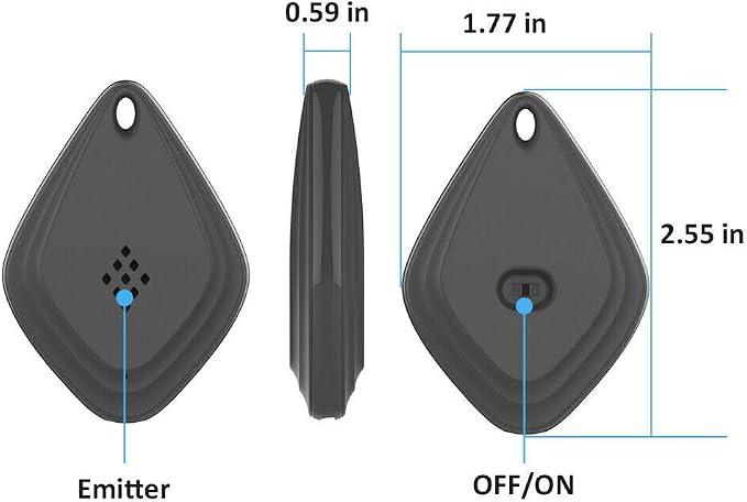 Ultrasonic Tick and Flea Protection Device for Pets with Rechargeable Battery
