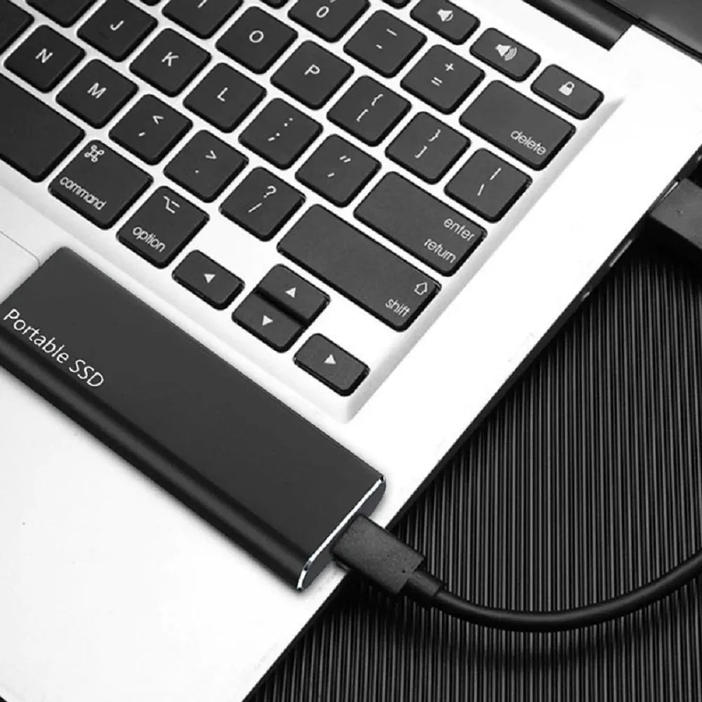 Ultrathin External Hard Drive 256GB with USB-C and Portable Design