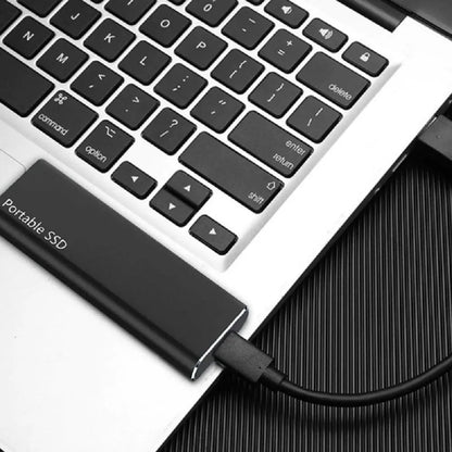 Ultrathin External Hard Drive 256GB with USB-C and Portable Design