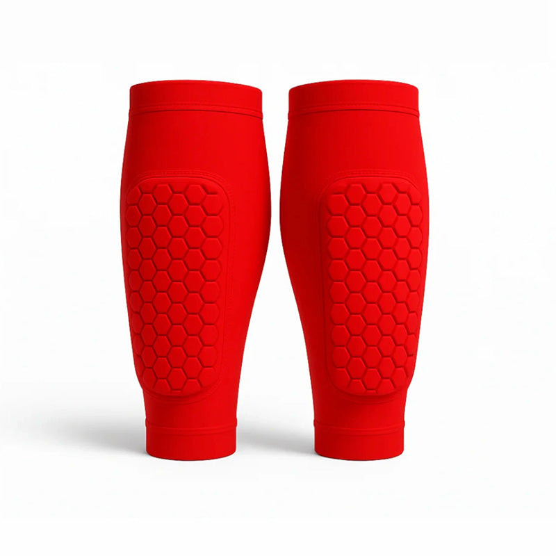 Unisex Padded Leg Guards with Breathable Compression for Sports