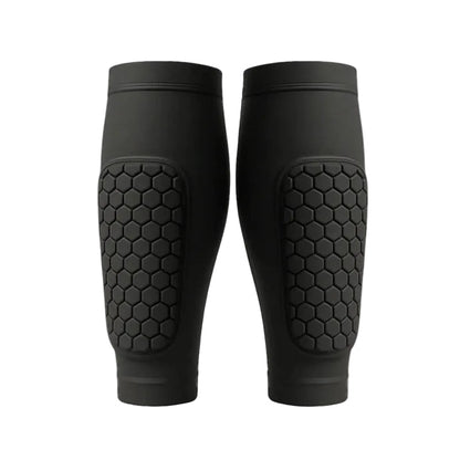 Unisex Padded Leg Guards with Breathable Compression for Sports