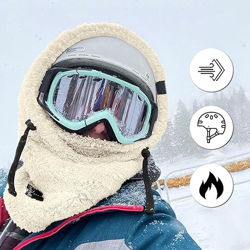 Unisex Sherpa Balaclava with Adjustable Fit and 4-Way Stretch Design