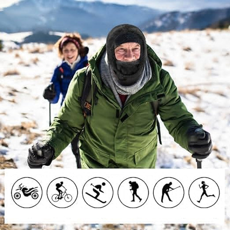 Unisex Sherpa Balaclava with Adjustable Fit and 4-Way Stretch Design