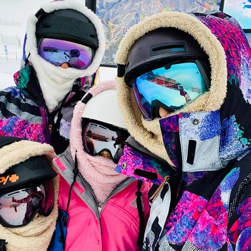Unisex Sherpa Balaclava with Adjustable Fit and 4-Way Stretch Design