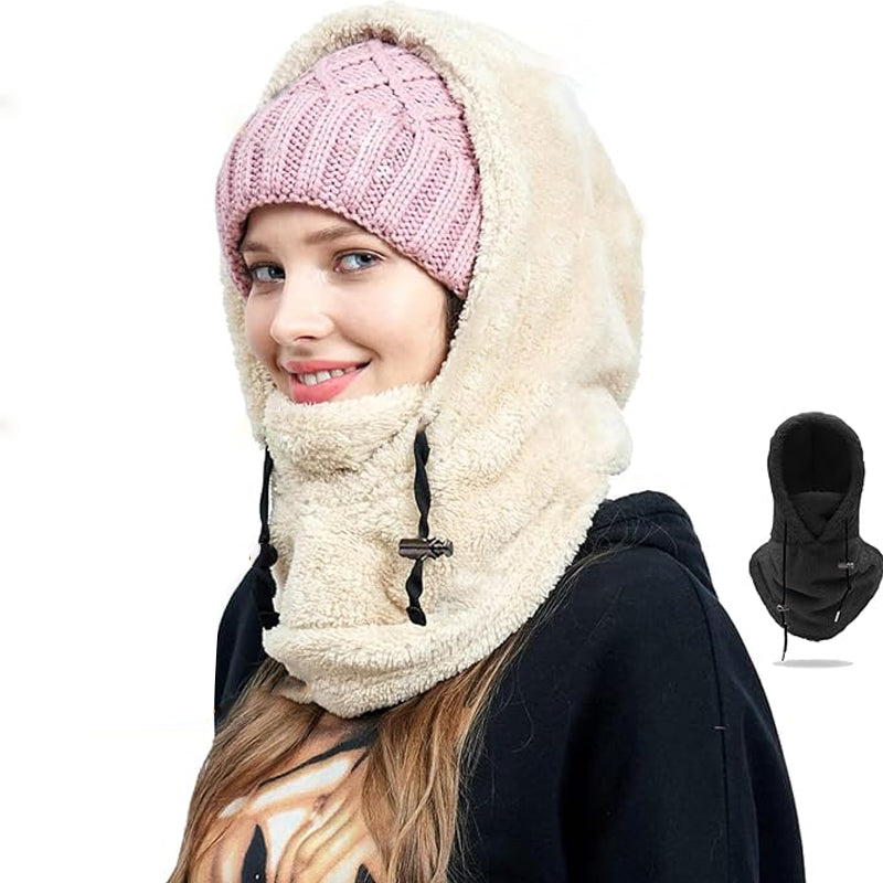 Unisex Sherpa Balaclava with Adjustable Fit and 4-Way Stretch Design