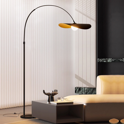 Wabi Sabi Handcrafted Iron and Acrylic Floor Lamp with Adjustable Height
