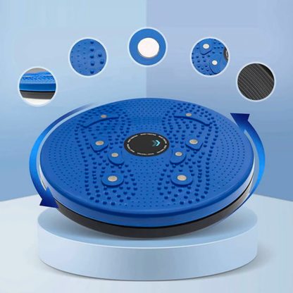 Waist Twister Exercise Board with Grip Straps for Home Workouts