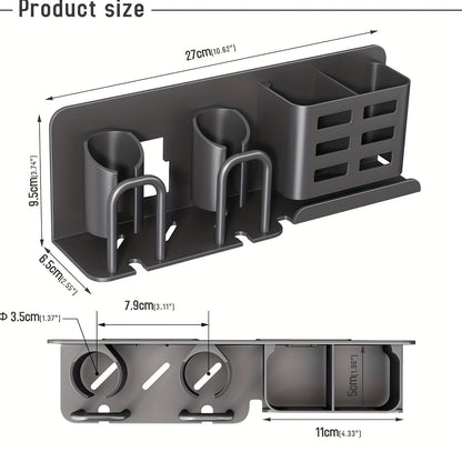 Wall Mounted Aluminum Electric Toothbrush Holder with Drainage Holes