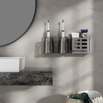 Wall Mounted Aluminum Electric Toothbrush Holder with Drainage Holes