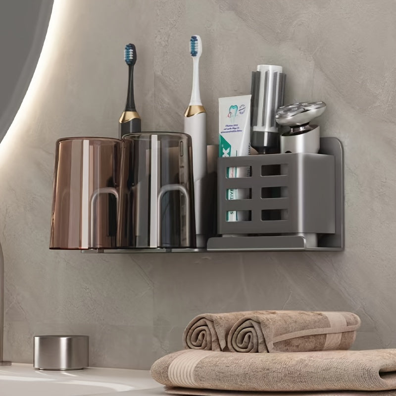 Wall Mounted Aluminum Electric Toothbrush Holder with Drainage Holes