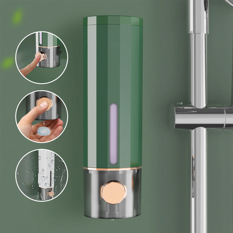 Wall-Mounted Shower Soap Dispenser 450ml with Self-Adhesive Installation