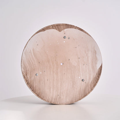 Walnut Finish LED Ceiling Light