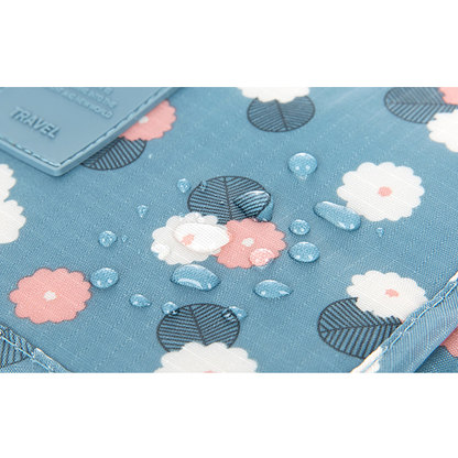 Water-Repellent Travel Cosmetic and Toiletry Bag with Hanging Hook