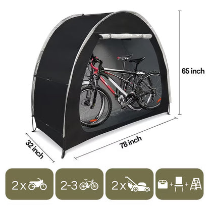Waterproof Bike Storage Tent for 2 Adult Bikes with Oxford Fabric and Zipper Closure