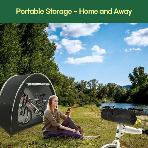 Waterproof Bike Storage Tent for 2 Adult Bikes with Oxford Fabric and Zipper Closure