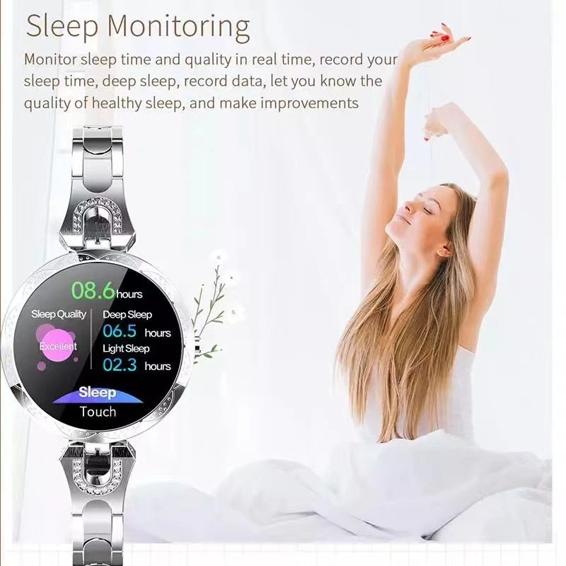 Waterproof Fitness Smartwatch for Women with Health and Activity Tracking