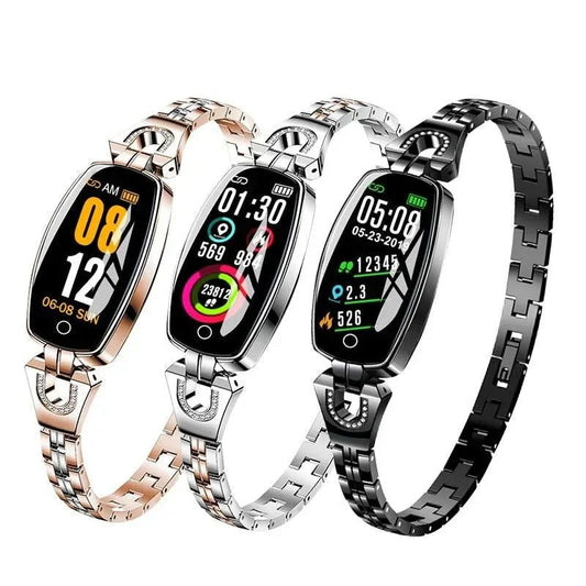 Pulsera inteligente impermeable de actividad física con monitorización de la frecuencia cardíaca y la actividad para mujeres